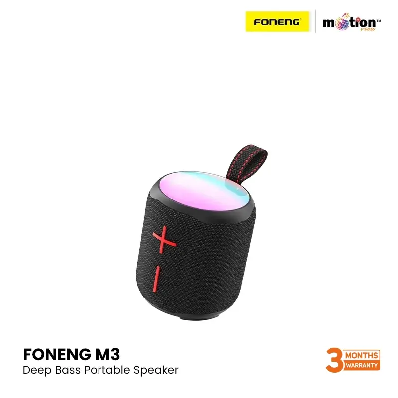 FONENG M3 (10W) DEEP BASS PORTABLE SPEAKER | BLACK