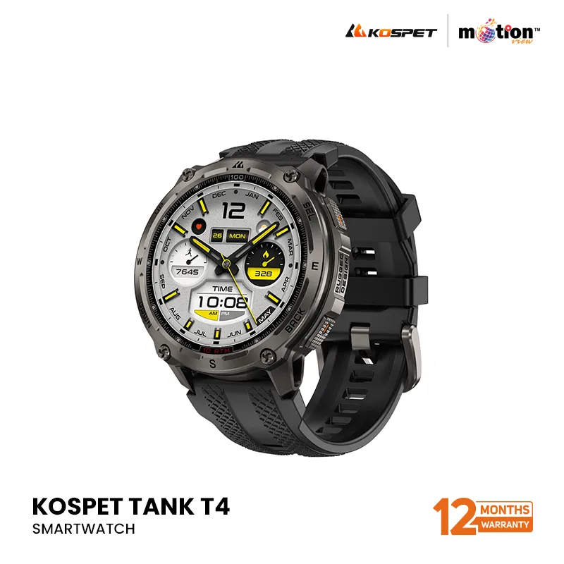 KOSPET TANK T4 1.43" AMOLED 10 ATM DIVE-PROOF SMARTWATCH
