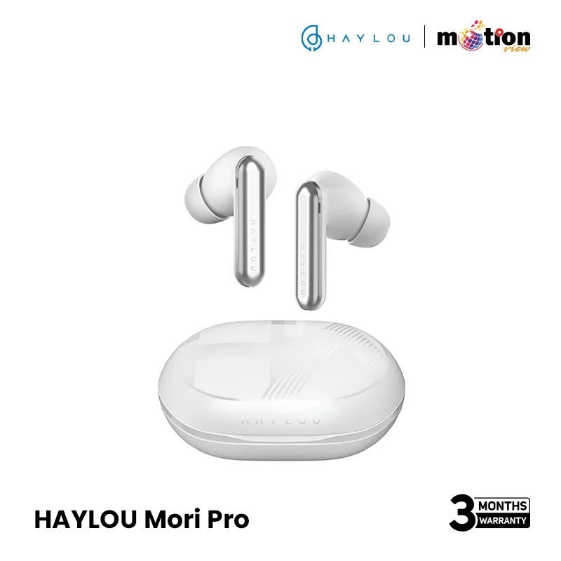HAYLOU MORI PLUS 42DB HYBRID ANC TRUE WIRELESS EARBUDS | WHITE