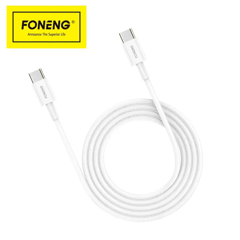 FONENG X55 2M 60W TYPE- C TO TYPE- C CABLE | WHITE