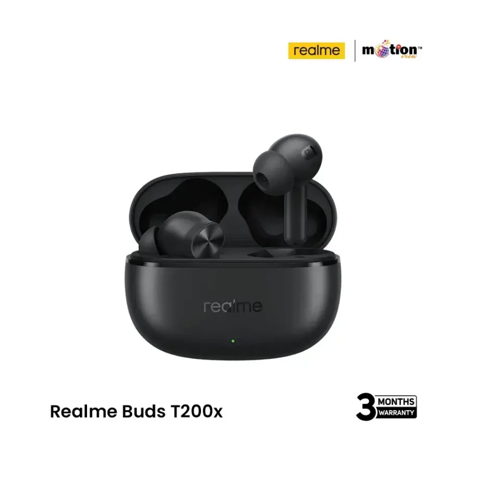 REALME T200x 25dB ANC TRUE WIRELESS EARBUDS | BLACK