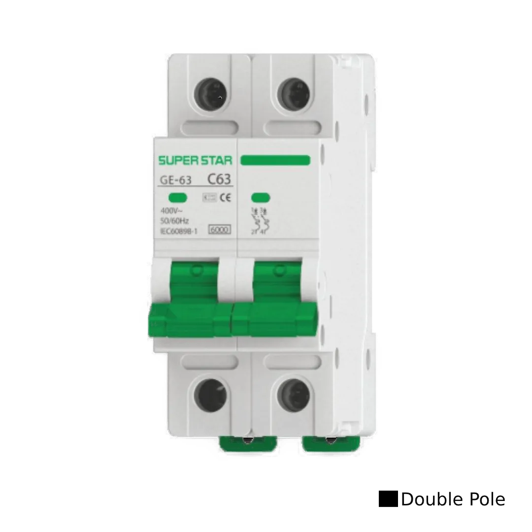 SUPER STAR DP MCB CIRCUIT BREAKER