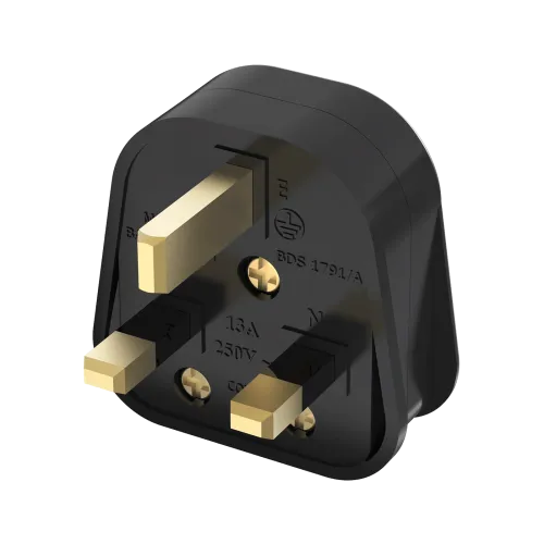WALTON 3PIN REWIREABLE PLUG (13A) BLACK | W3PRP13