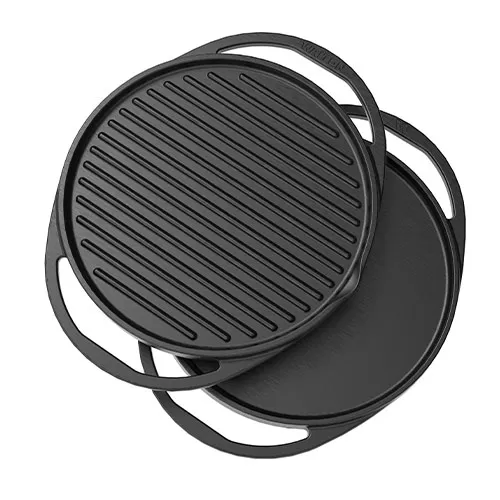 WALTON CAST IRON | WCW-2IN1 TAWA N GRILL PAN 28 CM