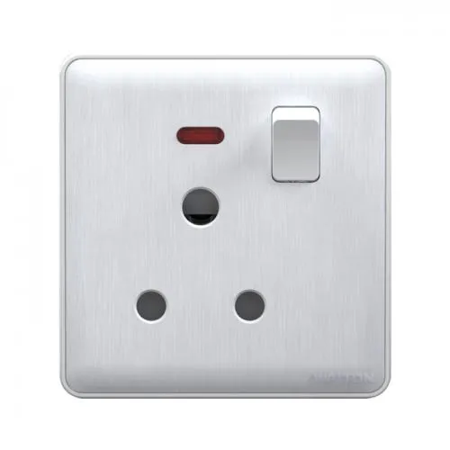 WALTON GLORY 15A ROUND SOCKET WITH SWITCH | WG15ASW (WHITE)