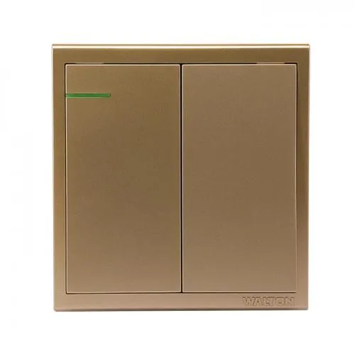 WALTON TRUST GOLDEN SERIES 2 GANG 1 WAY | WT2GS1G (GOLD)