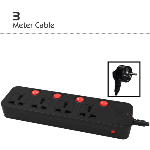 WALTON EXTENSION SOCKET WITH 3M CABLE | WES2P4H
