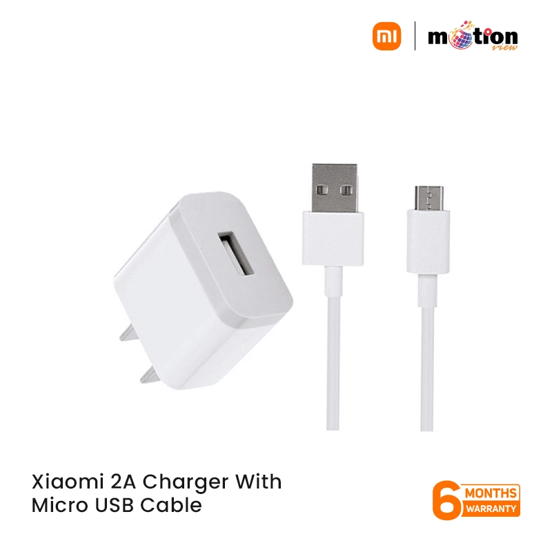 XIAOMI 2A CHARGER WITH MICRO USB CABLE | WHITE