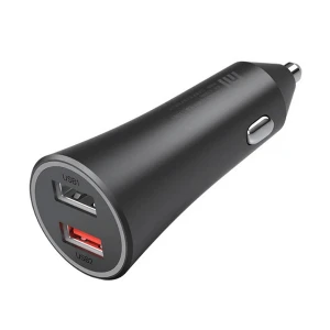 XIAOMI 37W DUAL-PORT CAR CHARGER | BLACK