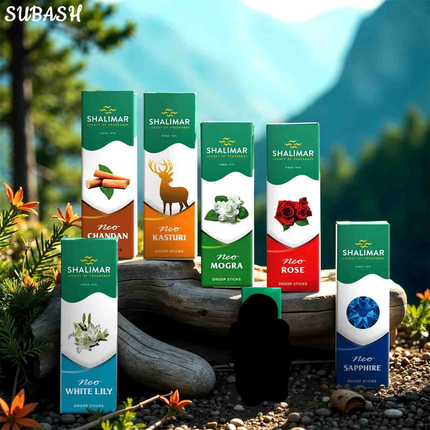 SHALIMAR NEO PREMIUM DHOOP STICKS COLLECTION 6 Pcs (INDIA)
