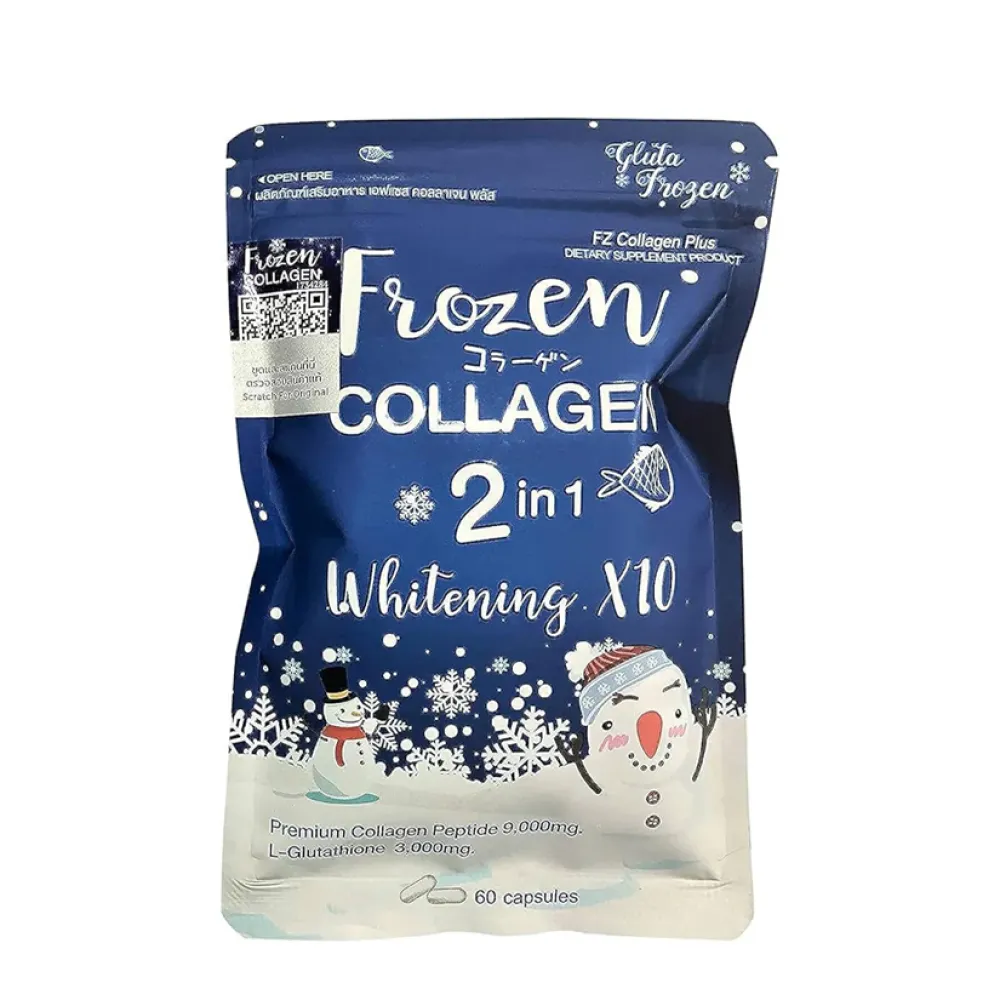 FROZEN COLLAGEN 2 IN 1 WHITENING X10 CAPSULES | 60 PCS (THAILAND)