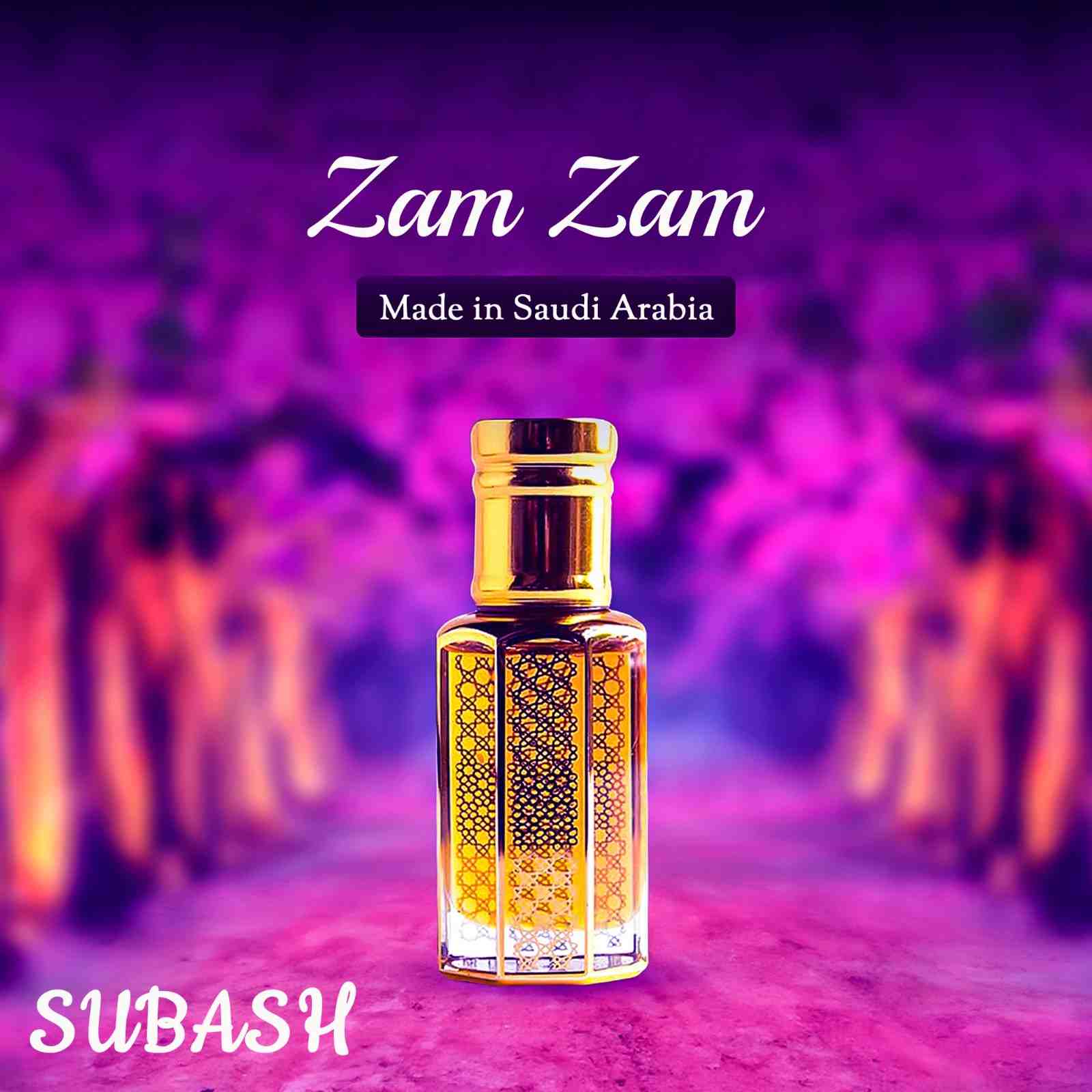 ZAM ZAM EXCLUSIVE PREMIUM & LONG  LASTING ATTAR FOR MEN (SAUDI ARABIA)