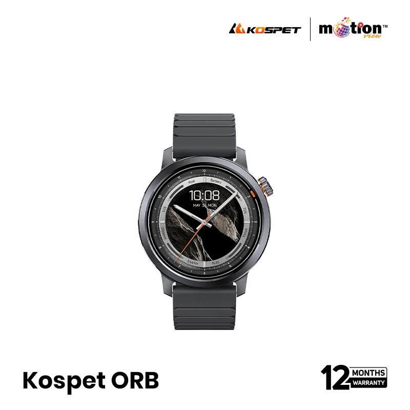 KOSPET ORB 1.43" AMOLED WITH IP68 BT CALLING SMART WATCH | GRAPHITE GREY